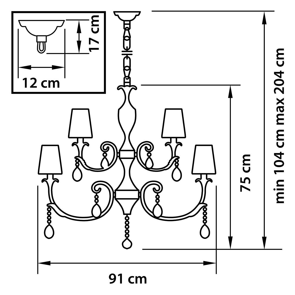 Lightstar (MD700003-10+5) Люстра подв CAPPA 15x40W E14 БРОНЗА (в комплекте) Lightstar (MD700003-10+5) Люстра подв CAPPA 15x40W E14 БРОНЗА (в комплекте)